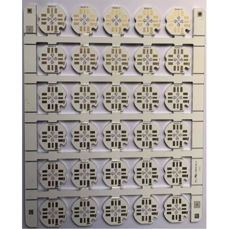 Aluminum substrate/gold plating