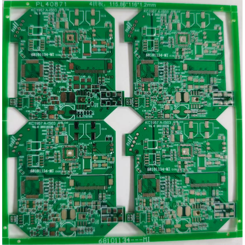 Four-layer/tin-sprayed board