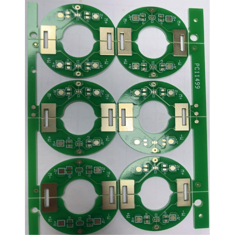 Single-sided/gold-plated plate